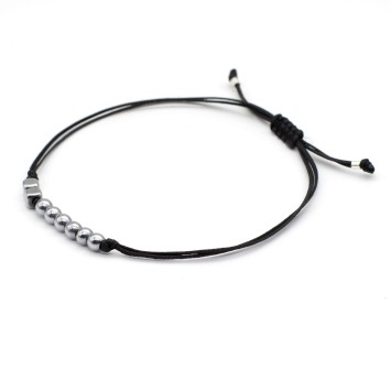 Bracelet "Lucky Charm 26 Hematite SIL"