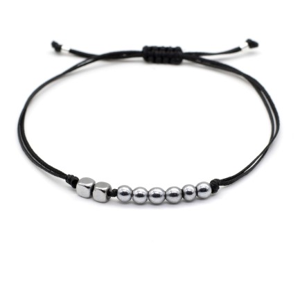 Bracelet "Lucky Charm 26 Hematite SIL"