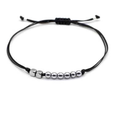 Bracelet "Lucky Charm 26 Hematite SIL"