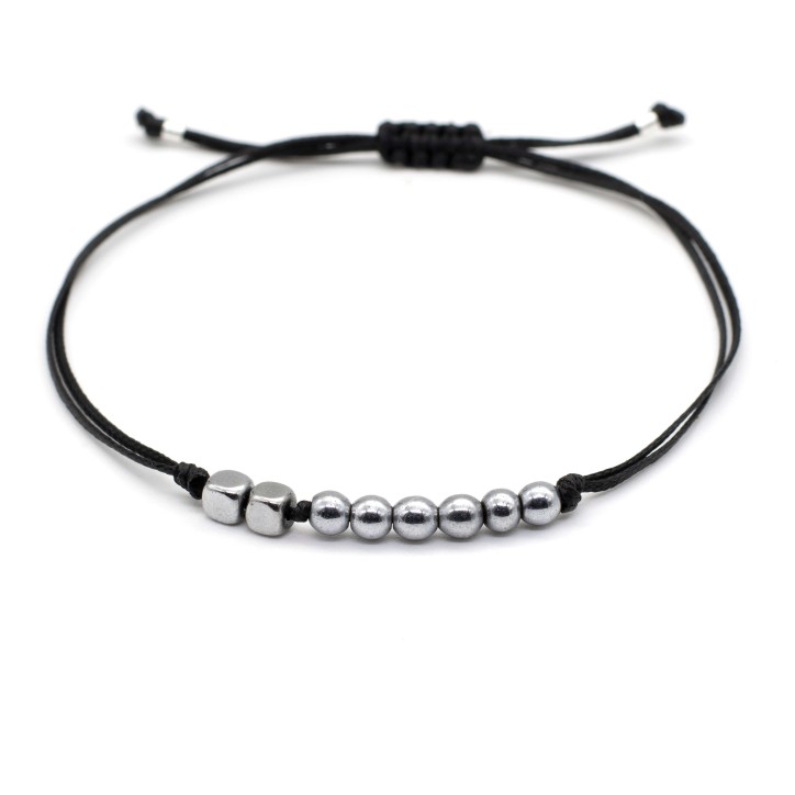 Bracelet "Lucky Charm 26 Hematite SIL"