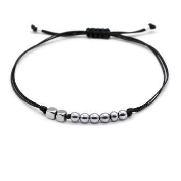 Bracelet "Lucky Charm 26 Hematite SIL"