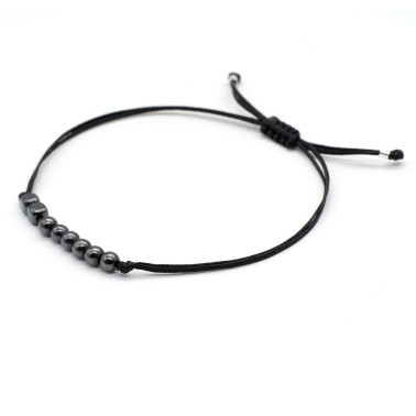 Bracelet "Lucky Charm 26 Hematite BLK"