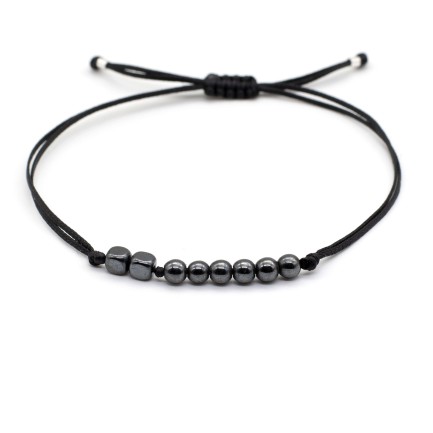 Bracelet "Lucky Charm 26 Hematite BLK"