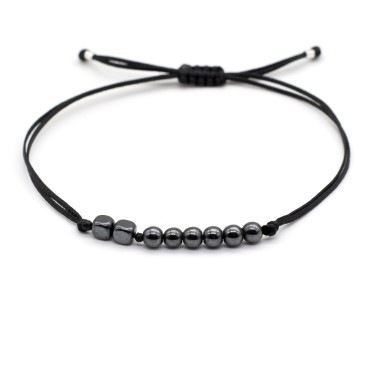 Bracelet "Lucky Charm 26 Hematite BLK"