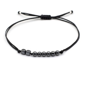 Bracelet "Lucky Charm 26 Hematite BLK"