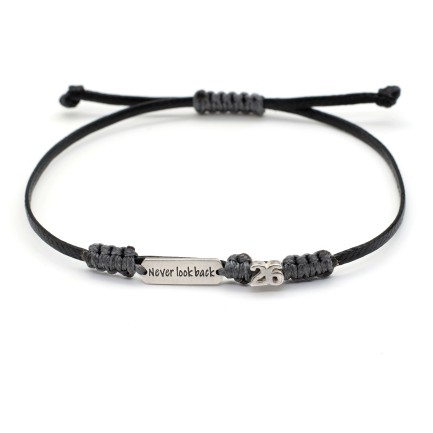 Bracelet "Lucky Charm 26 - Never look back MAK"