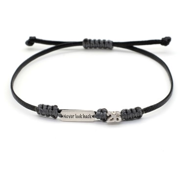 Bracelet "Lucky Charm 26 - Never look back MAK"