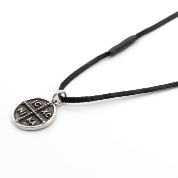 Necklace "Jesus Christ Conquers"