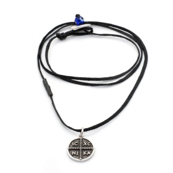 Necklace "Jesus Christ Conquers"