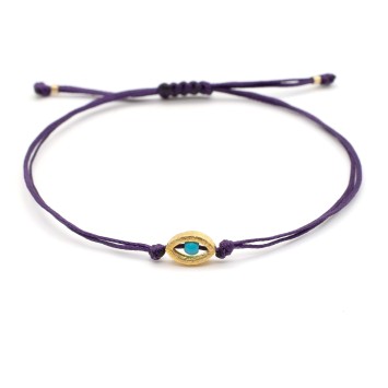 Bracelet "Minimal Little Evil Eye G"