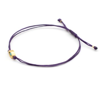 Bracelet "Minimal Little Evil Eye G"