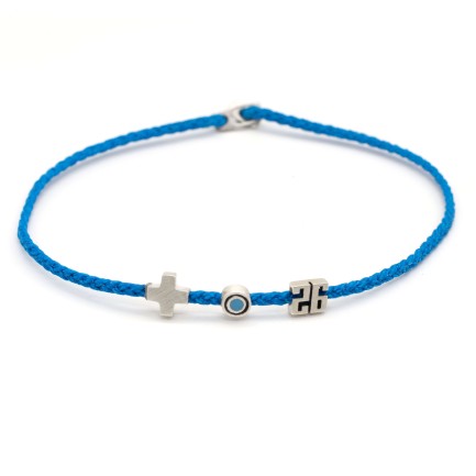 Βracelet "Charm 26 - Cross Little Evil Eye S"