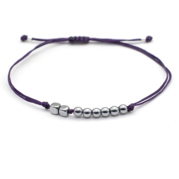 Bracelet "Lucky Charm 26 Hematite SIL"