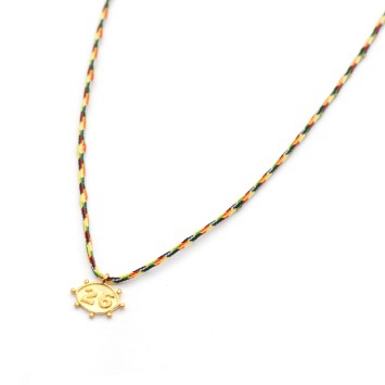 Necklace "Lucky Charm 26 Eye BL G"