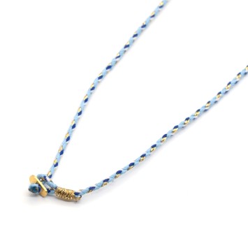 Necklace "Lucky Charm 26 Eye BL G"