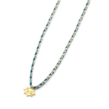Necklace "Lucky Charm 26 Eye BL G"