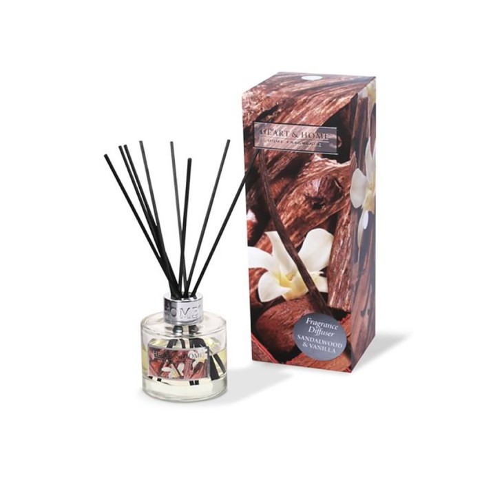 Sandalwood & Vanilla - Heart & Home Reed Diffuser, 70ml Sandalwood & Vanilla - Heart & Home Reed Diffuser, 70ml