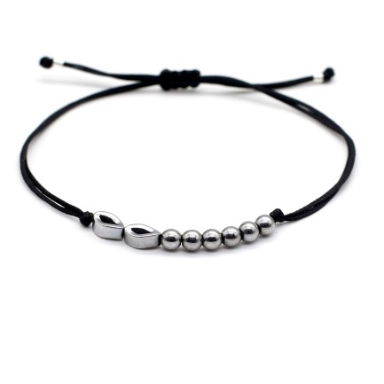 Bracelet "Lucky Eyes 26 Hematite"