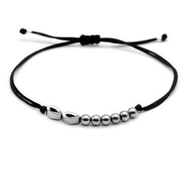 Bracelet "Lucky Eyes 26 Hematite"