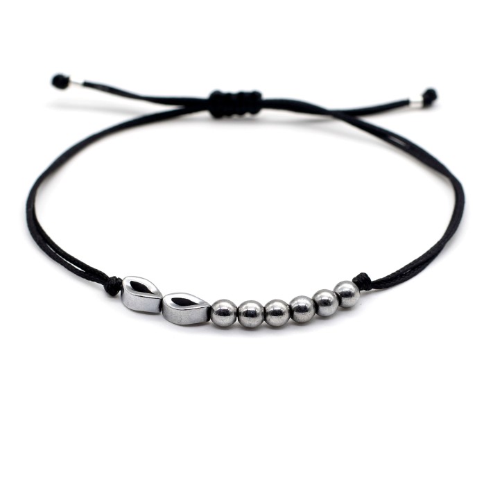 Bracelet "Lucky Eyes 26 Hematite"