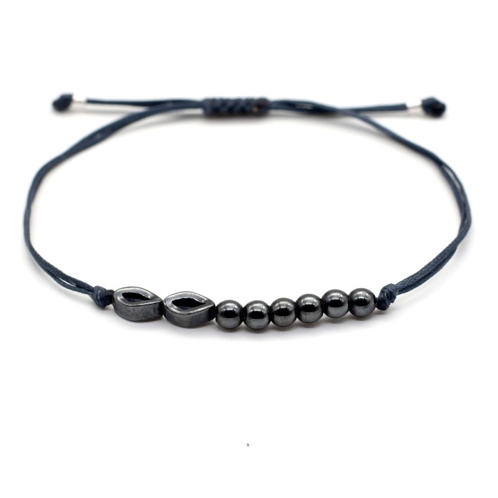 Bracelet "Lucky Eyes 26 Hematite BLK"