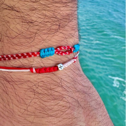 Bracelet "Martaki Evil Eye Cross Altenation"