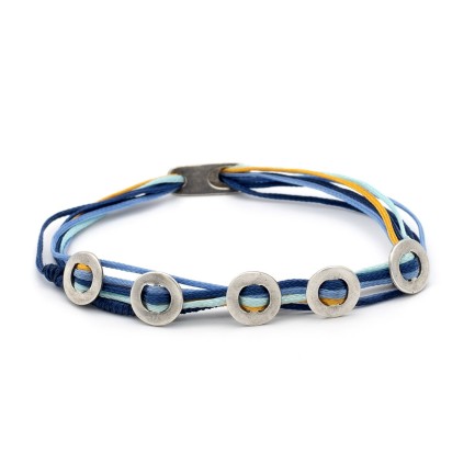 Βραχιόλι "Οι 5 Κύκλοι της Ζωής" - Μπλε