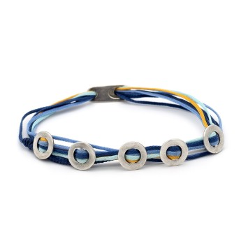 Βραχιόλι "Οι 5 Κύκλοι της Ζωής" - Μπλε
