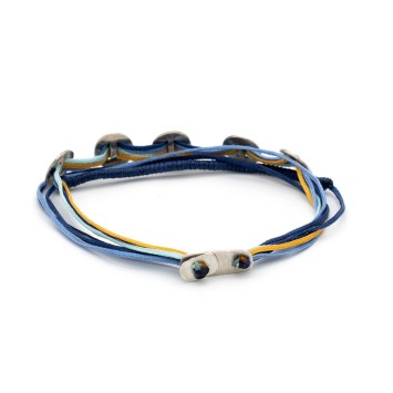 Βραχιόλι "Οι 5 Κύκλοι της Ζωής" - Μπλε