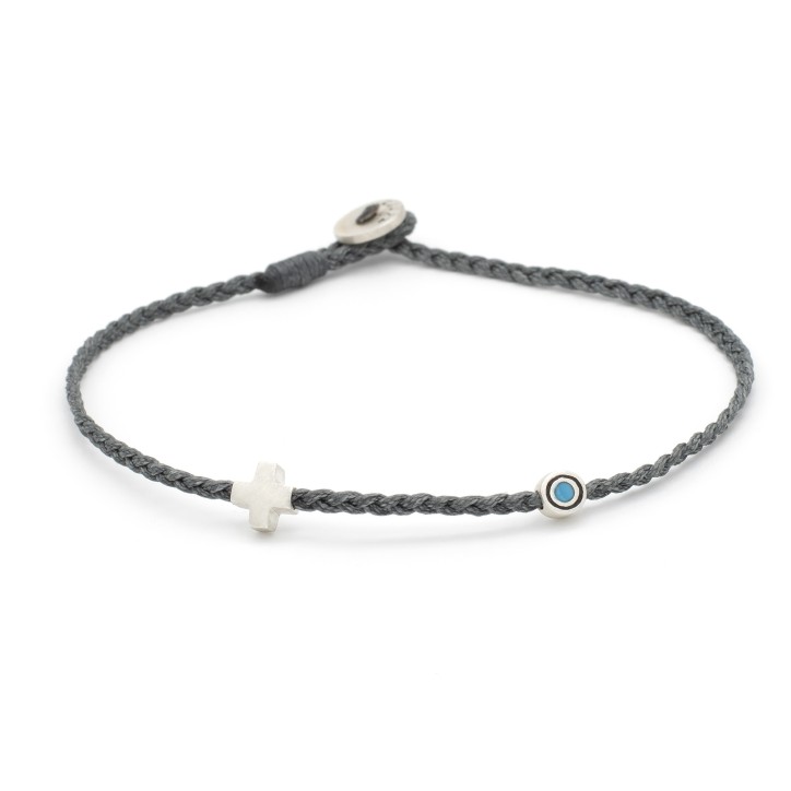 Bracelet "Little Evil Eye & Cross"