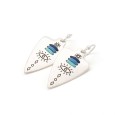Earrings "Spear Eye" - Pendants - Blue