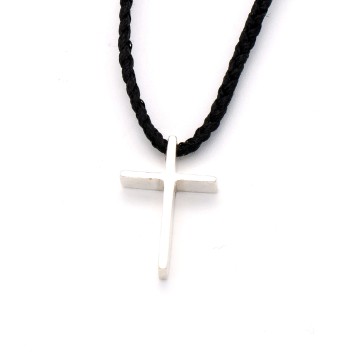 Κολιέ "Σταυρός SF" - Μαύρο