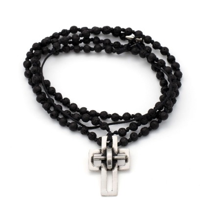 Κολιέ/Ροζάριο "Σταυρός - The Leader"