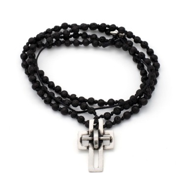 Κολιέ/Ροζάριο "Σταυρός - The Leader"