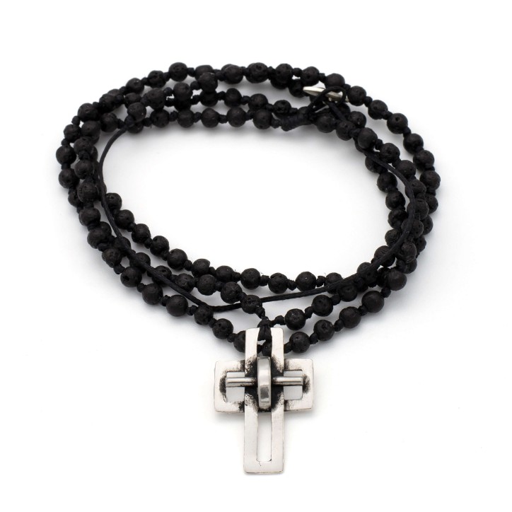 Κολιέ/Ροζάριο "Σταυρός - The Leader"