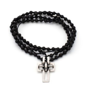 Κολιέ/Ροζάριο "Σταυρός - The Leader"