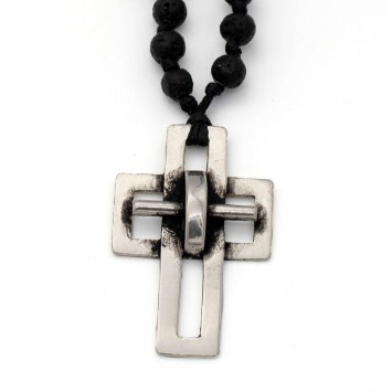 Κολιέ/Ροζάριο "Σταυρός - The Leader"