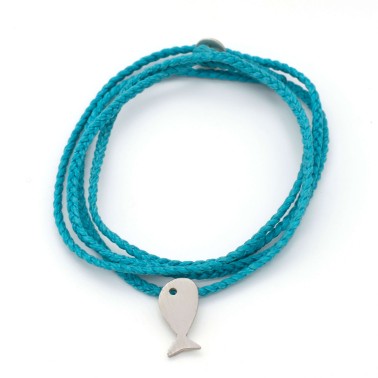 Κολιέ "Ψαράκι Β" - Τυρκουάζ