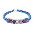 Bracelet "The Amethyst Bar"