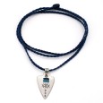 Necklace "The Spear Eye" - Blue