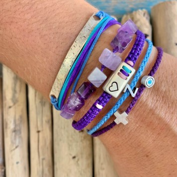 Bracelet "The Amethyst Bar"