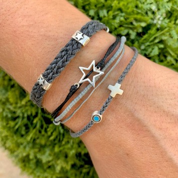 Bracelet "Little Evil Eye & Cross"