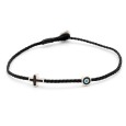 Bracelet "Little Evil Eye & Cross Μ"