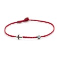 Bracelet "Little Evil Eye & Cross Μ"