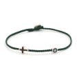 Bracelet "Little Evil Eye & Cross Μ"