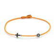 Bracelet "Little Evil Eye & Cross Μ"