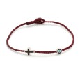 Bracelet "Little Evil Eye & Cross Μ"