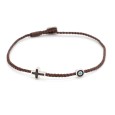 Bracelet "Little Evil Eye & Cross Μ" Bracelet "Little Evil Eye & Cross Μ"