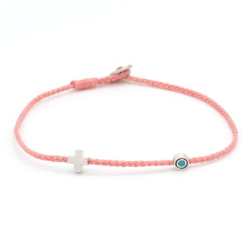 Bracelet "Little Evil Eye & Cross"