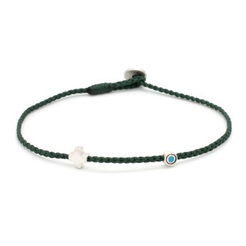 Bracelet "Little Evil Eye & Cross"